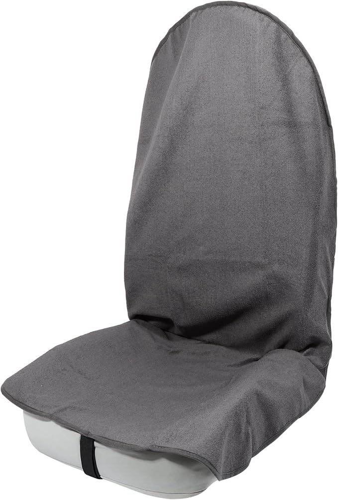 x autohaux 灰色通用汽车座椅套防滑毛巾座椅保护垫适用于汽车卡车